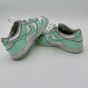 Nike Dunk Low White Mint Green Sneakers Youth Size 5Y FZ3534-100